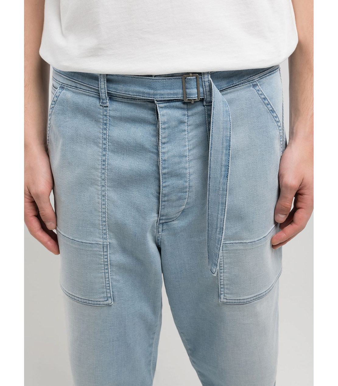 ストレートフィット ストレッチデニム 詳細画像 ライトブルー 7